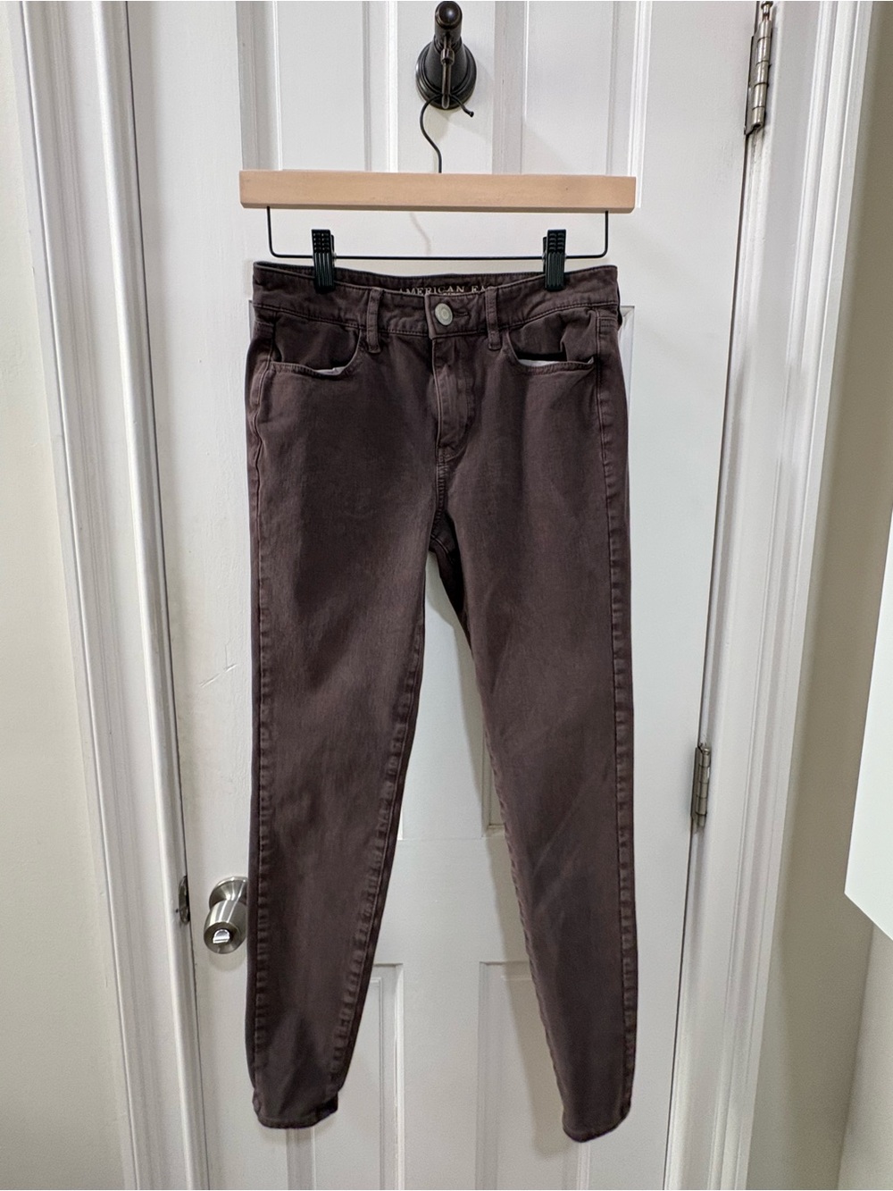 American Eagle Outfitters Chocolate Brown Hi-Rise Jeggings | US 4 / UK 8